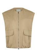 Flo Balloon Twill Vest | Taupe | Vest fra Neo Noir – nedsat