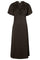 Illana Heavy Sateen Dress | Dark Brown | Kjole fra Neo Noir