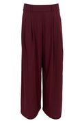 Davina Wideleg Pant | Plum | Bukser fra Black Colour – nedsat