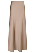 Viso Heavy Sateen Bedaz Skirt | Dark Taupe | Nederdel fra Neo Noir