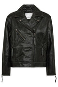 Floyd Crop Leather Jacket 30299 | Black | Jakke fra Co'couture – nedsat