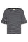 Marline Tee | Black w. Brilliant White | T-Shirt fra Freequent