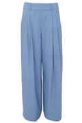 Davina Wideleg Pant | Dust Blue | Bukser fra Black Colour – nedsat