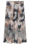 Mabell midi pleated skirt | Beige/Sand | Nederdel fra Gustav – nedsat