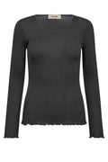 Elaine O-LS Seamless Tee | Phantom | Bluse fra Mos Mosh