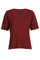 Ulla Ss Vneck Tshirt | Bordeaux | T-Shirt fra Liberté