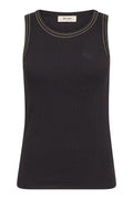 Ara Rib Tank Top | Black | T-Shirt fra Mos Mosh – nedsat