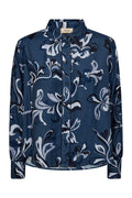 Abina Serve Shirt | Ensign Blue | Skjorte fra Mos Mosh – nedsat