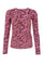 Zenia Mesh Bluse | Berry Rose | Bluse von Black Colour