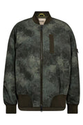 Ruby Print Bomber Jacket | Olive Night | Jakke fra Mos Mosh – nedsat