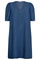 Denim V-Kleid 36552 | Jeansblau | Kleid von Co'couture