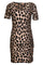 Alma Ss Turn Dress | Big Lux Leo Fossil | Kjole fra Liberté