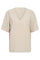 Lava Blouse | Simply Taupe W. Off-White | Bluse fra Freequent