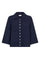 Grslulu Cardigan 207378 | Navy Blazer Melange | Cardigan fra Freequent
