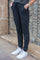Alma Hose | Dunkelgrau Schwarz Streifen | Hose von Liberté