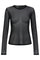 Mesh Ls Sparkle Tshirt | Black Silver Dot | Liberté