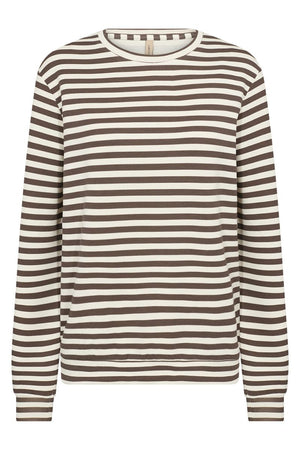 Tini Stripe Sweat | Brun | Bluse fra Statebird