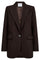 Vola Single Oversize Blazer 30050 | Dark Brown | Blazer fra Co'couture