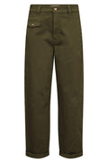 Aymen Len Pant Ankle | Olive Night | Bukser fra Mos Mosh – nedsat