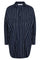 Sebi Stripe Pleat Shirt 35625 | Navy | Bluse fra Co'couture