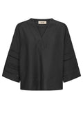 Aleysa Nila Blouse | Black | Bluse fra Mos Mosh – nedsat