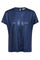 Nivola O-neck Metallic Tee | Ensign Blue | T-shirt fra Mos Mosh