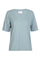 Ulla Ss Vneck Tshirt | Dusty Light Blue | T-Shirt fra Liberté