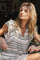 Jayla Stitch Print Top | Natural | Top fra Neo Noir