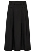 Luna Pocket Pleat Skirt 34222 | Black | Nederdel fra Co'couture
