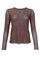 Alexis Tee W/Stones | Coffee | Bluse fra Black Colour