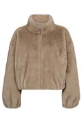 Fera Faux Fur Jacket 30361 | Creme | Jakke fra Co'couture