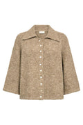 Lulu Cardigan 207378 | Silver Mink Melange | Cardigan fra Freequent