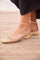 Sun Woven Slingbacks | Golden | Sandaler fra Lazy Bear