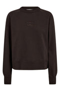 Eris Emb Sweat 47006 | Dark Brown | Sweatshirt fra Co'couture