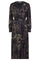 Markella Marble Wrap Dress | Black | Kjole fra Mos Mosh