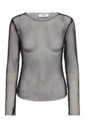 Krystal Net Blouse 32117 | Black | T-Shirt fra Co'couture