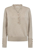 Katie Pullover 206462 | Moonbeam Melange | Strik fra Freequent – nedsat