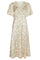 Illana Blumendruckkleid | Creme | Kleid von Neo Noir