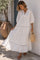 Embroidery Cotton Dress | Beige