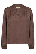 Hefa Paisleya Blouse | Coffee Quartz | Bluse fra Mos Mosh – nedsat