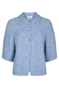 Benuta Fluffy Knit Cardigan | Dusty Blue | Strik fra Neo Noir – nedsat