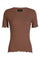 Natalia Ss Blouse | Brown Solid
