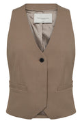 Tailor Waistcoat 201671 | Timber Wolf | Jakke fra Copenhagen Muse – nedsat