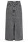 Vika Asym Slit Skirt 34099 | Mid Grey | Nederdel med print fra Co'Couture