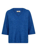 RÜCKGABE || Taci 3/4-Strick mit V-Ausschnitt | Blaues Lolite | Stricken von Mos Mosh – nedsat