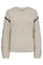 Ipen Pullover 204437 | Moonbeam mit Schwarz | Strickmode von Freequent