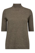 Relena Turtleneck SS Knit | Falcon | Strik fra Mos Mosh – nedsat