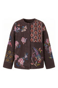 Darcy Embroidered Jacket | Dark Brown