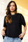 Joni Ss T-Shirt | Schwarz | Bluse von Black Colour