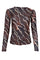 Annie Mesh Blouse | Mocca Marble | Bluse fra Black Colour